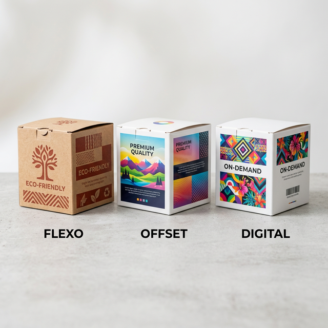 Kutu Baskı Teknikleri: Flexo, Ofset ve Dijital Baskı Karşılaştırma